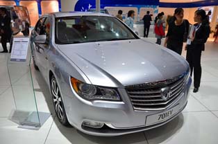 BAIC 701 EV. Powered by a 60kW motor, capable of driving 160km on one charge.