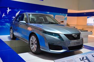 Saab-based EV announced by BAIC. Plans to launch the model in 2012.