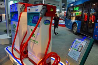 EV charging stand developed by Yintong New Energy.