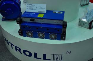 22kW class EV controller developed by Tianjin Santroll. The company has expanded to become the largest maker of electric motorcycle controllers in China, and in recent years has shown its intention to step in controller business for four-wheeled EVs.