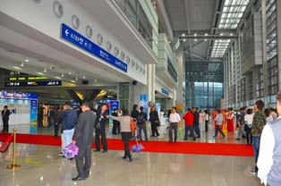 Concourse of the exhibition site.