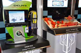 Delphi’s EV charging system and cordsets for HEVs.
