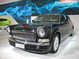 FAW’s ultra high-end Hongqi brand HQE, the actual vehicle with the license plate number of "Beijing V-02009" which was used by China’s president Hu Jintao on the 60th National Day Military Parade in October 2009