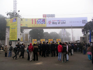 Main Entrance of Auto Expo 2012