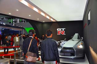 Nissan GT-R's cutaway model