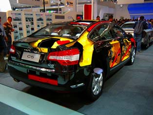 Citroën C5's cutaway model