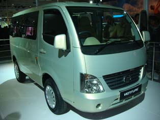 Tata Venture (World Premiere), a multi-purpose van to be launched in 2010.
