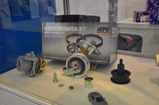 Replacement water pump displayed by HEPU