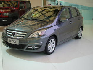 BAIC: Front end of the B301 mass production model closely resembles the Mercedes-Benz A-Class
