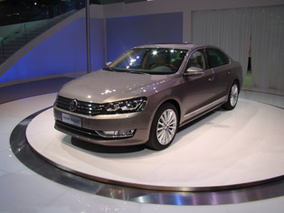 VW: The New Passat mid-size sedan, developed jointly with SAIC