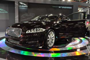 Jaguar showed off its flagship model, the XJ
