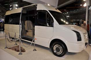 VW displayed an RV which targets leisure demand