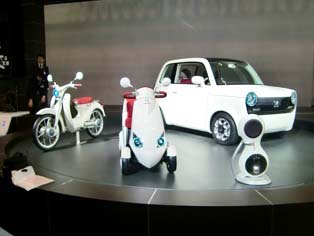 Collection of EV concepts - a wide array exhibited from motorcycles and mobility scooters to personal mobility concepts.